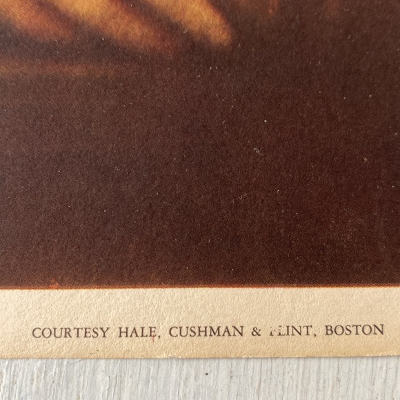 1937 Mona Lisa Print by Leonardo Da Vinci. Hale, Cushman & Flint, Boston 9”x14” - Picture 4 of 9